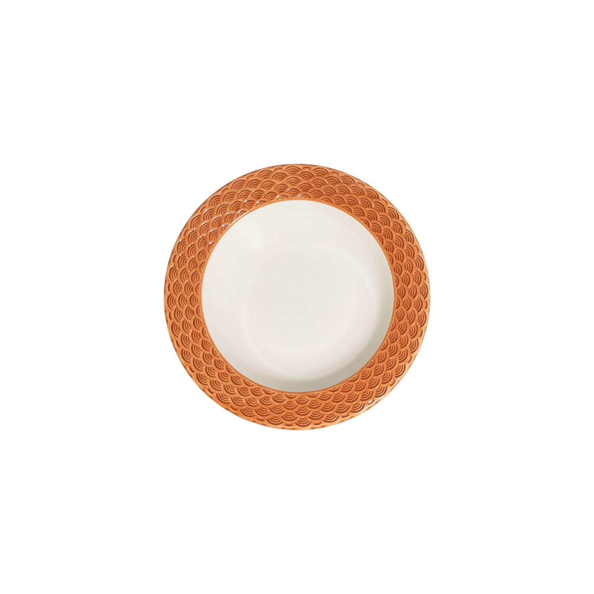 Middagsservise (24 deler) Opviq Orila Costa 24 (32 x 36 x 41 cm) Hvit oransje - hvit og oransje