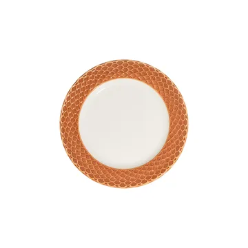 Middagsservise (24 deler) Opviq Orila Costa 24 (32 x 36 x 41 cm) Hvit oransje - hvit og oransje - Husholdning - Servering & borddekking - Porselen