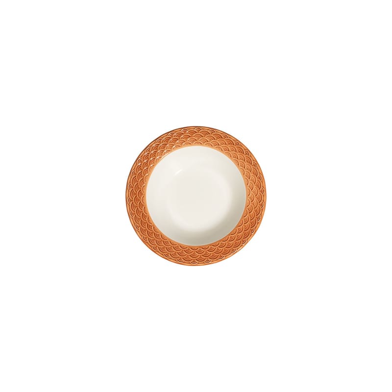 Middagsservise (24 deler) Opviq Orila Costa 24 (32 x 36 x 41 cm) Hvit oransje - hvit og oransje - Husholdning - Servering & borddekking - Porselen