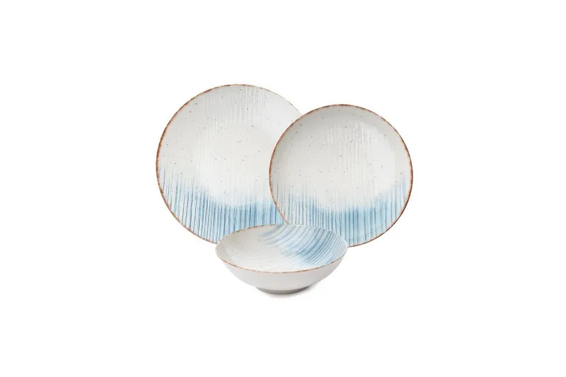 Spisesett (24 deler) Syril Flerfarget, Hvit