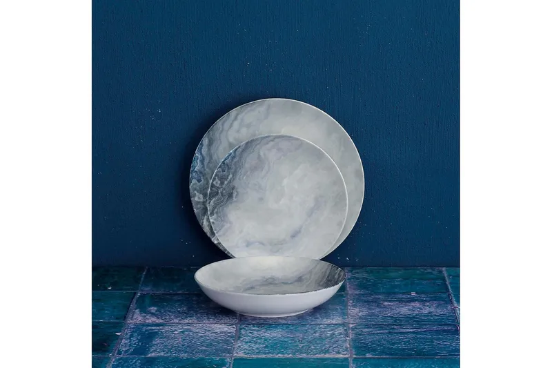 Subatan Tallerkensett 24 Deler - Porselen/Flerfarget - Husholdning - Servering & borddekking - Porselen