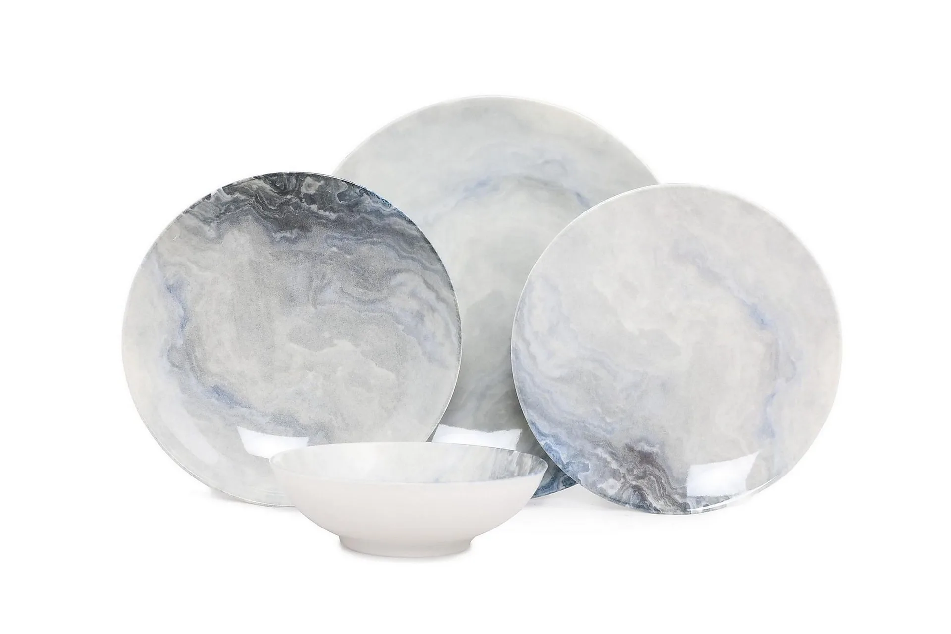 Subatan Tallerkensett 24 Deler - Porselen/Flerfarget