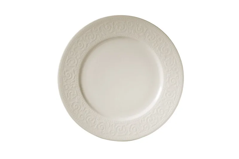 Adine Middagsservise 24 Deler Porselen - Hvit - Husholdning - Servering & borddekking - Tallerkener