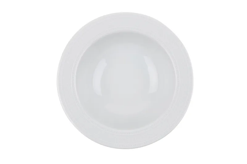 Adine Middagsservise 24 Deler Porselen - Hvit - Husholdning - Servering & borddekking - Tallerkener