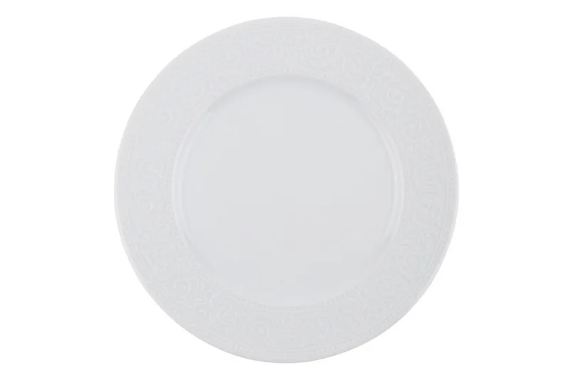 Adine Middagsservise 24 Deler Porselen - Hvit - Husholdning - Servering & borddekking - Tallerkener