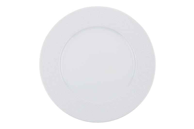 Adine Middagsservise 24 Deler Porselen - Hvit - Husholdning - Servering & borddekking - Tallerkener