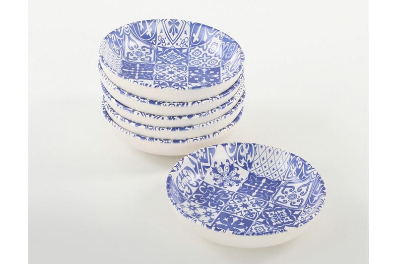 Asjetter - Hvit/Mørkeblå - Husholdning - Servering & borddekking - Tallerkener - Asjetter