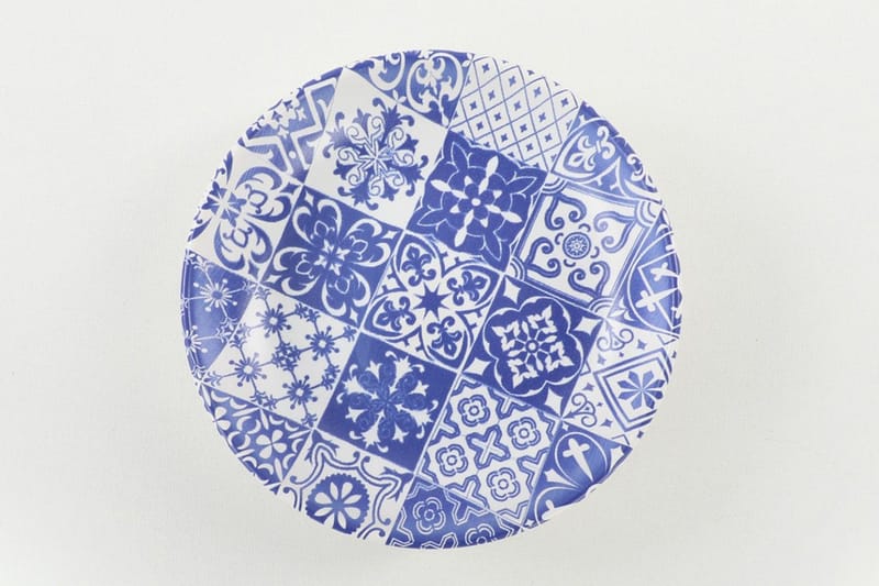 Asjetter - Hvit/Mørkeblå - Husholdning - Servering & borddekking - Tallerkener - Asjetter