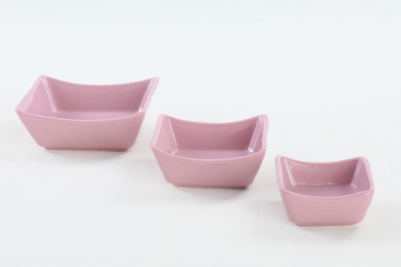 Asjetter - Rød - Husholdning - Servering & borddekking - Tallerkener - Firkantede tallerkener