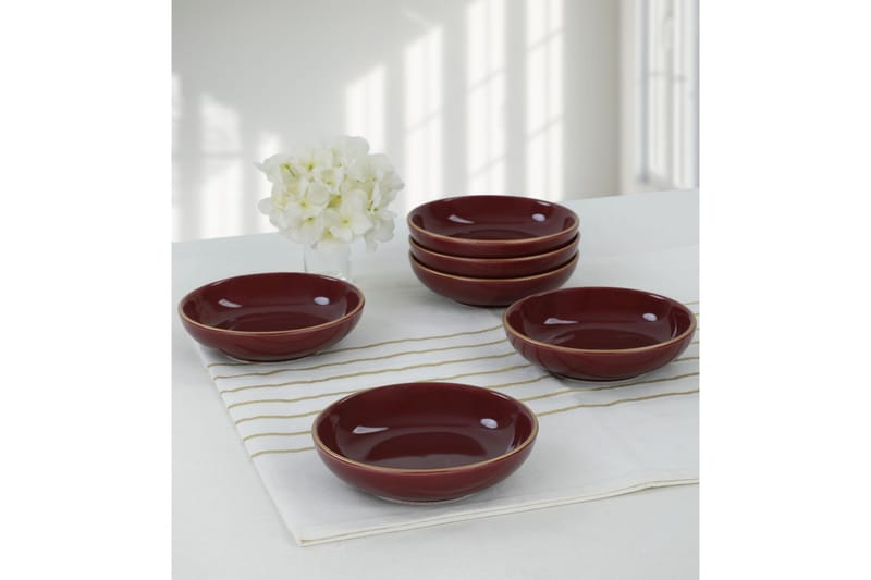 Kausal Djup Tallrik Wine red, undefined