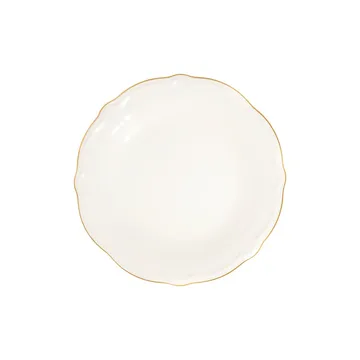 Middagsservise (24 deler) Opviq Altin File Fulya 24 (32 x 36 x 41 cm) Hvit Gull - Hvit og gull - Husholdning - Servering & borddekking - Tallerkener