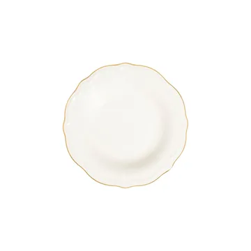 Middagsservise (24 deler) Opviq Altin File Fulya 24 (32 x 36 x 41 cm) Hvit Gull - Hvit og gull - Husholdning - Servering & borddekking - Tallerkener