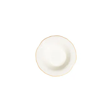 Middagsservise (24 deler) Opviq Altin File Fulya 24 (32 x 36 x 41 cm) Hvit Gull - Hvit og gull - Husholdning - Servering & borddekking - Tallerkener