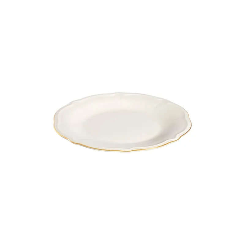 Middagsservise (24 deler) Opviq Altin File Fulya 24 (32 x 36 x 41 cm) Hvit Gull - Hvit og gull - Husholdning - Servering & borddekking - Tallerkener