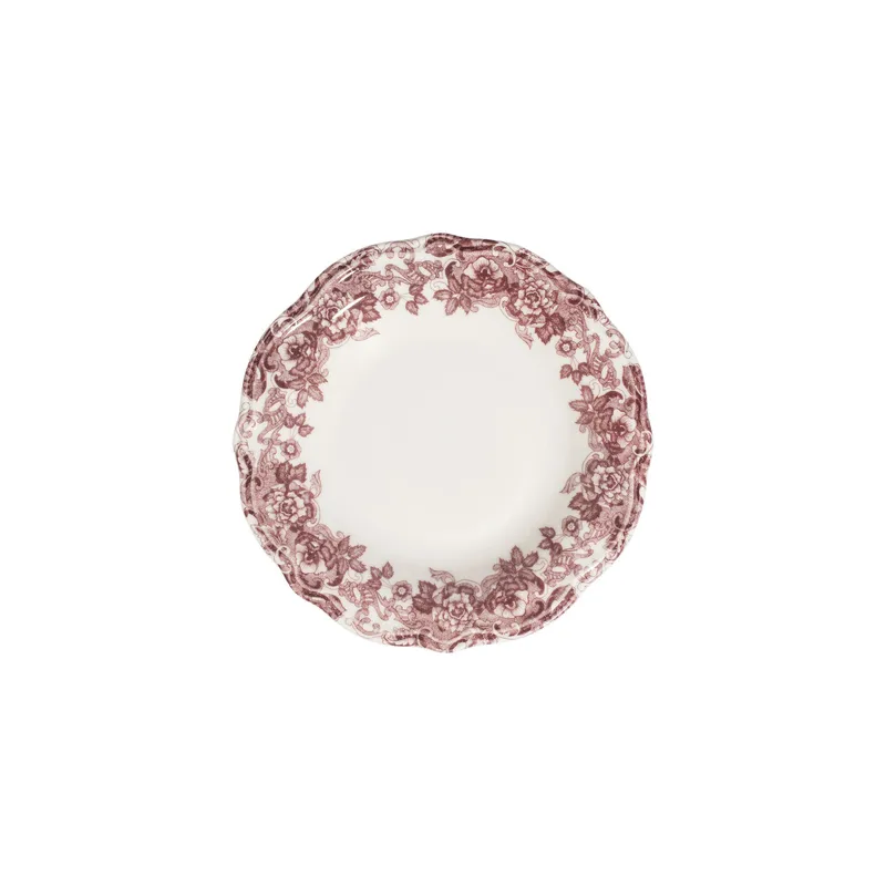 Middagsservise (24 deler) Opviq Antigue Fulya 24 (32 x 36 x 41 cm) Hvit Mørk bordeaux - Hvit og mørk burgunder - Husholdning - Servering & borddekking - Tallerkener
