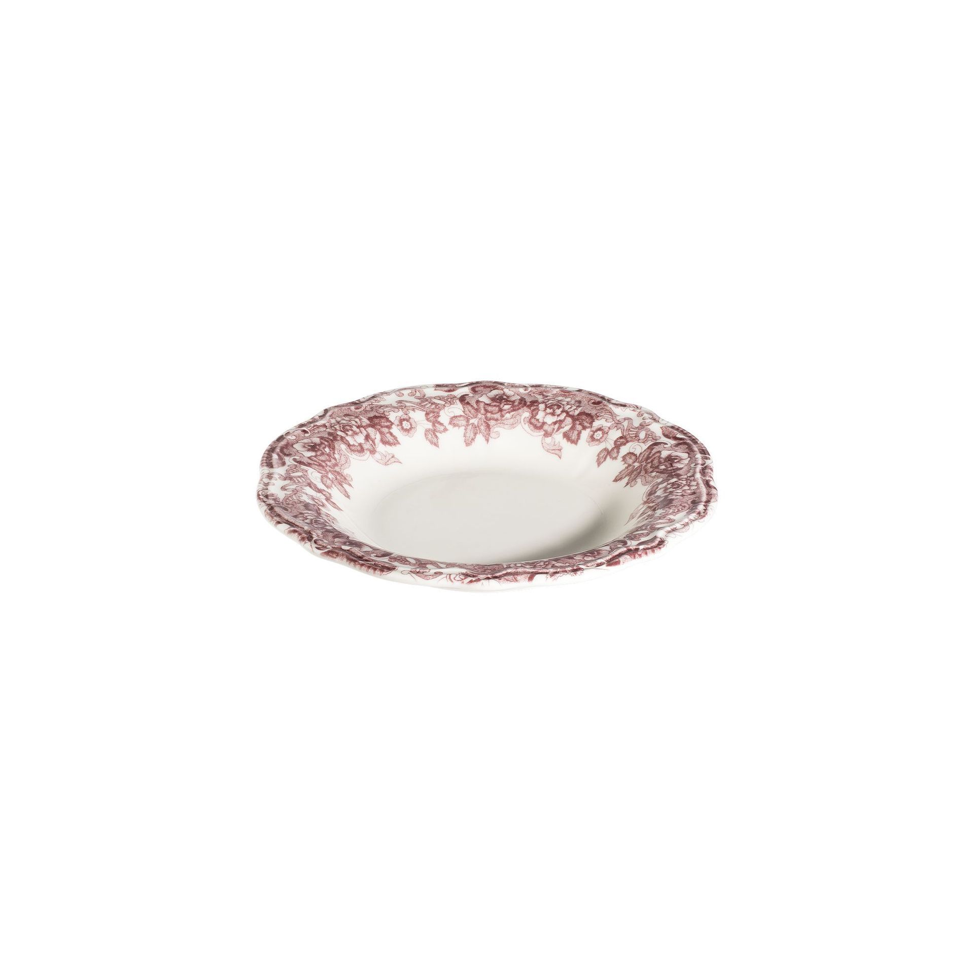 Middagsservise (24 deler) Opviq Antigue Fulya 24 (32 x 36 x 41 cm) Hvit Mørk bordeaux - Hvit og mørk burgunder