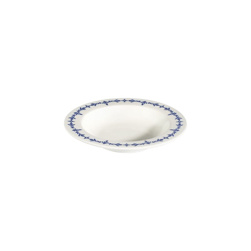 Middagsservise (24 deler) Opviq Blue Orbit Bonsai 24 (32 x 36 x 41 cm) Hvit blå - Hvit og blå - Husholdning - Servering & borddekking - Tallerkener