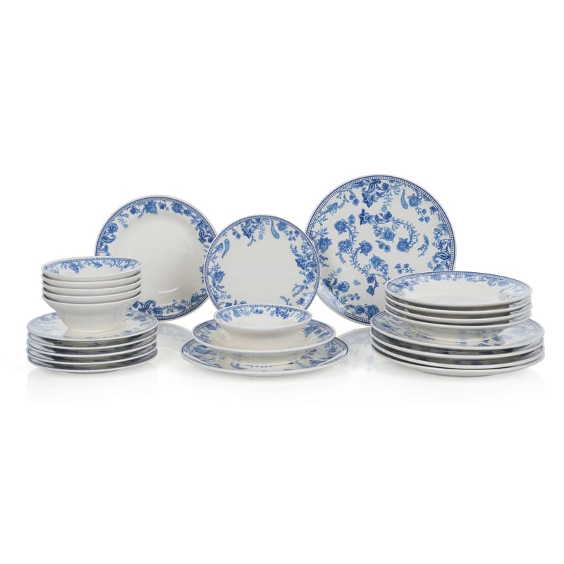 Middagsservise (24 deler) Opviq Hidden (32 x 32 x 29 cm) flerfarget - Flerfarget - Husholdning - Servering & borddekking - Tallerkener