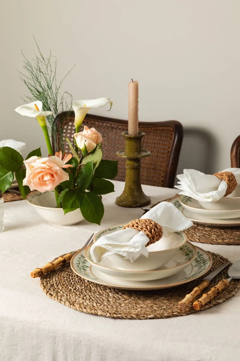 Middagsservise (24 deler) Opviq Livora Chic 24 (32 x 36 x 41 cm) Flerfarget - Flerfarget - Husholdning - Servering & borddekking - Tallerkener