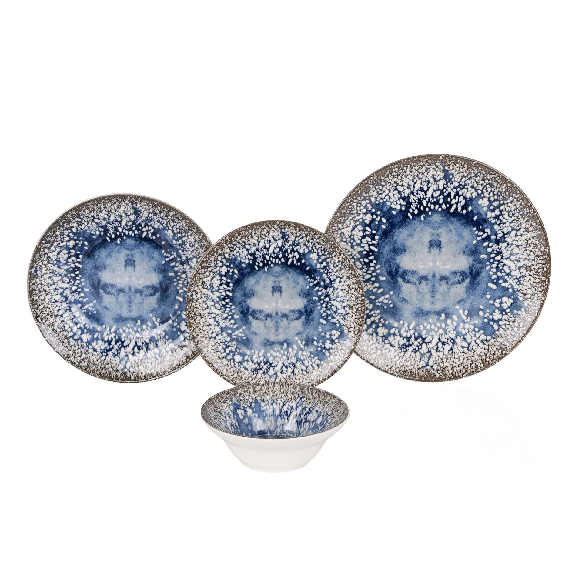 Middagsservise (24 deler) Opviq Stone Light (32 x 32 x 29 cm) Flerfarget - Flerfarget