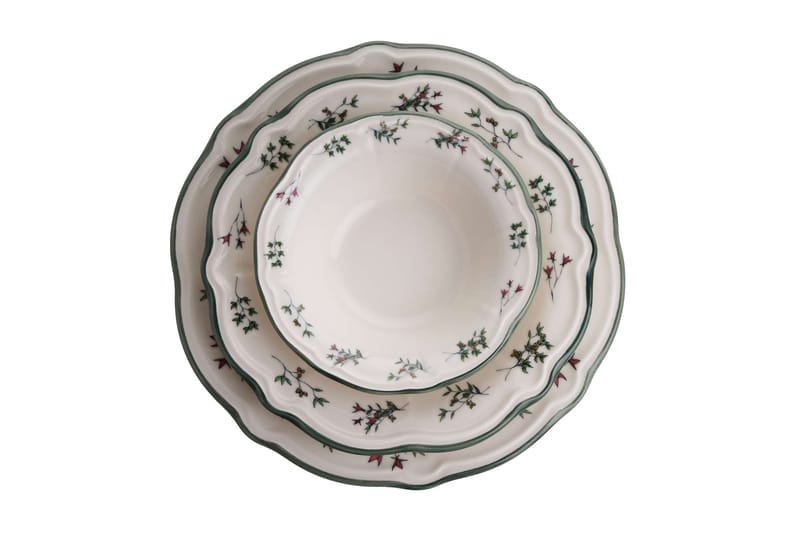 Middagsservise (24 deler) Opviq Terra (32 x 35 x 41 cm) Flerfarget - Flerfarget - Husholdning - Servering & borddekking - Tallerkener