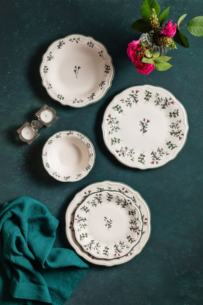 Middagsservise (24 deler) Opviq Terra Fulya 24 (32 x 36 x 41 cm) Flerfarget - Flerfarget - Husholdning - Servering & borddekking - Tallerkener