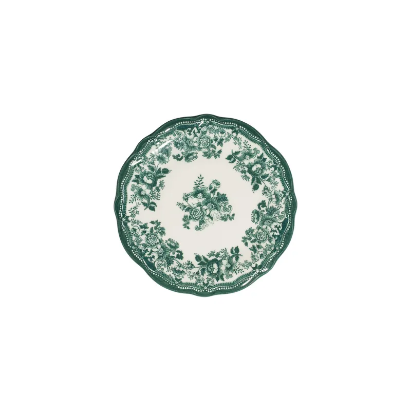 Middagsservise (24 deler) Opviq Velour Green Fulya 24 (32 x 36 x 41 cm) Hvit grønn - Hvit og grønn - Husholdning - Servering & borddekking - Tallerkener