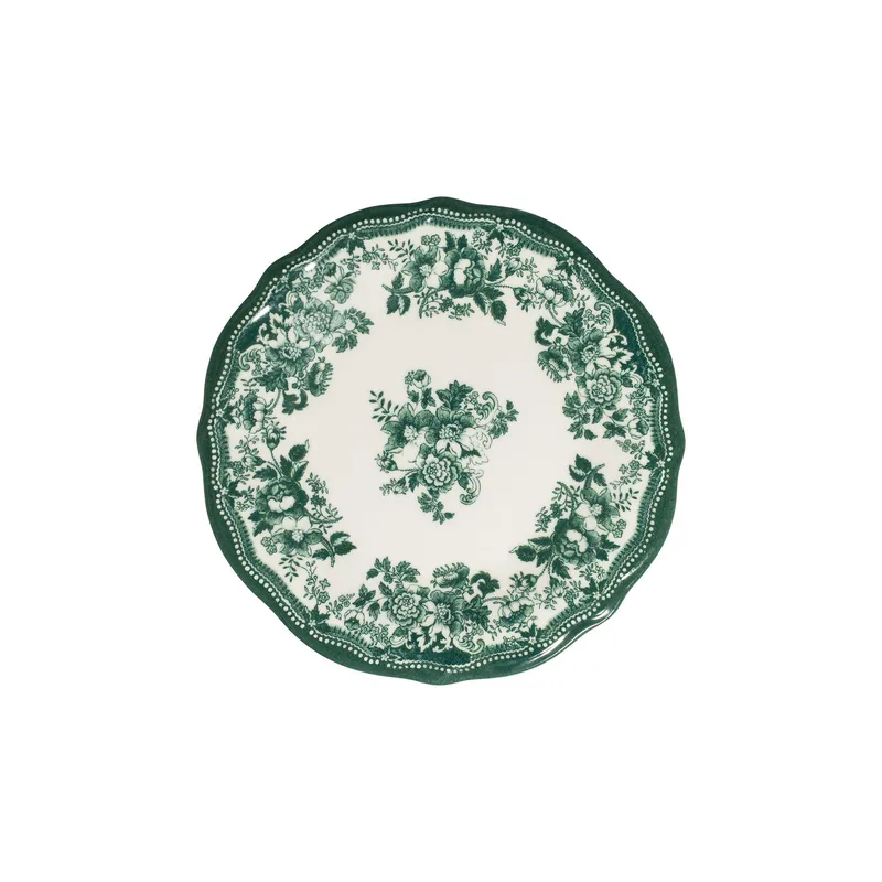 Middagsservise (24 deler) Opviq Velour Green Fulya 24 (32 x 36 x 41 cm) Hvit grønn - Hvit og grønn - Husholdning - Servering & borddekking - Tallerkener