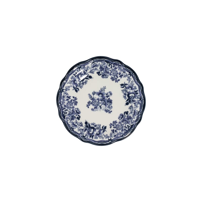 Middagsservise (24 deler) Opviq Velour Navy Blue Fulya 24 (32 x 36 x 41 cm) Hvit marineblå - Hvit og marineblå - Husholdning - Servering & borddekking - Tallerkener