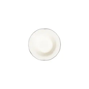 Middagsservise (24 deler) Opviq Platin Yaldiz Fulya 24 (32 x 36 x 41 cm) Hvit Sølv - Hvitt/sølv - Husholdning - Servering & borddekking - Tallerkener