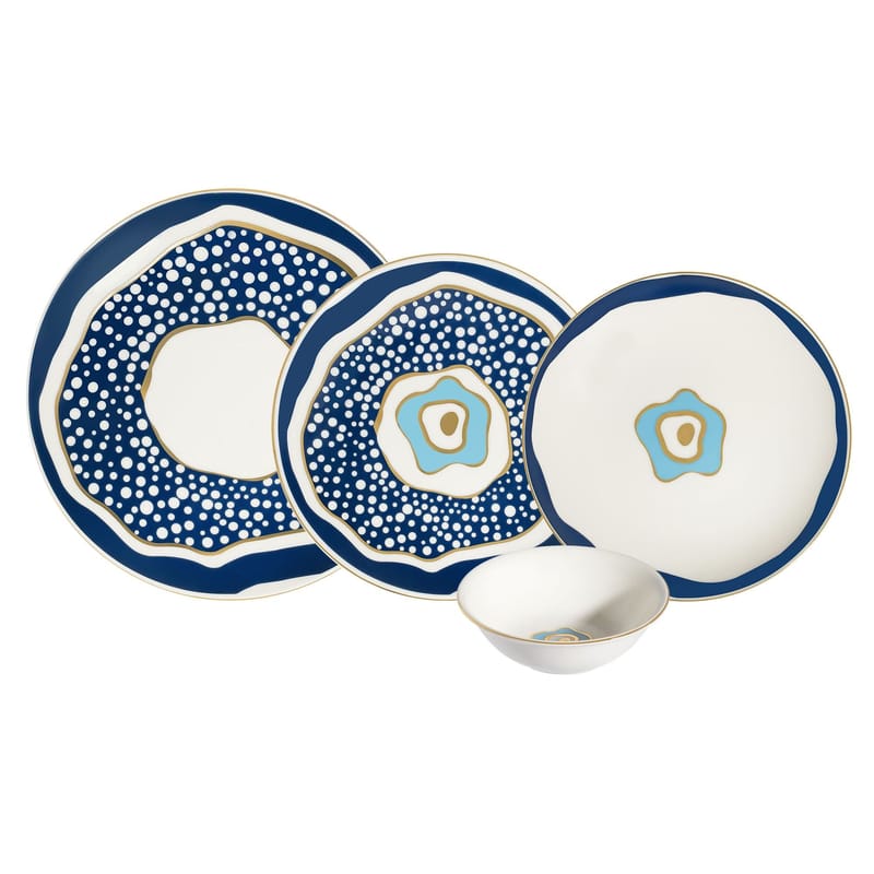 Middagsservise (24 deler) Opviq Pavo Chic 24 (32 x 36 x 41 cm) Flerfarget - Flerfarget - Husholdning - Servering & borddekking - Tallerkener
