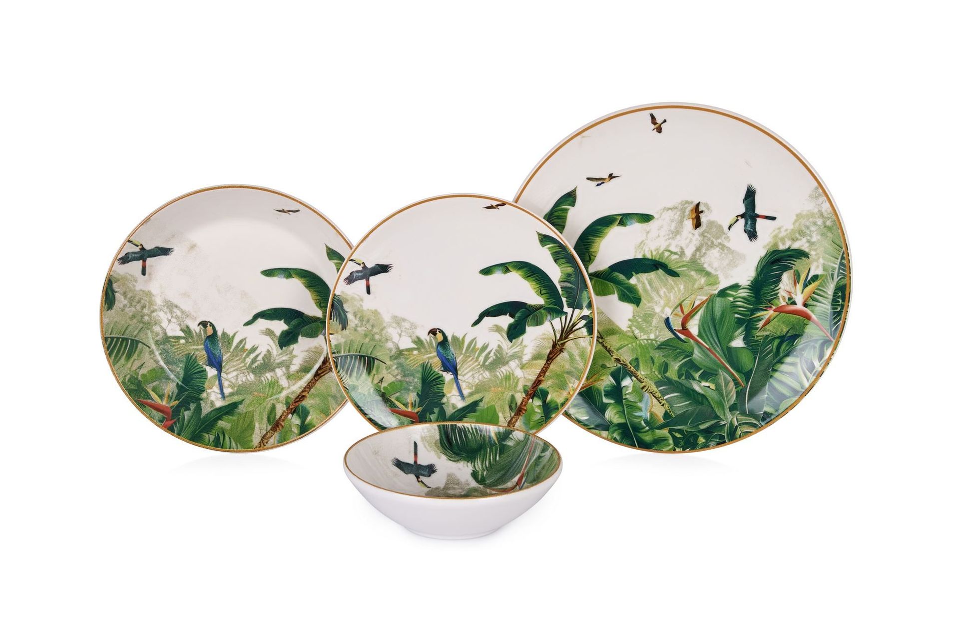 Middagsservise (24 deler) Opviq Polly (32 x 32 x 29 cm) Flerfarget - Flerfarget