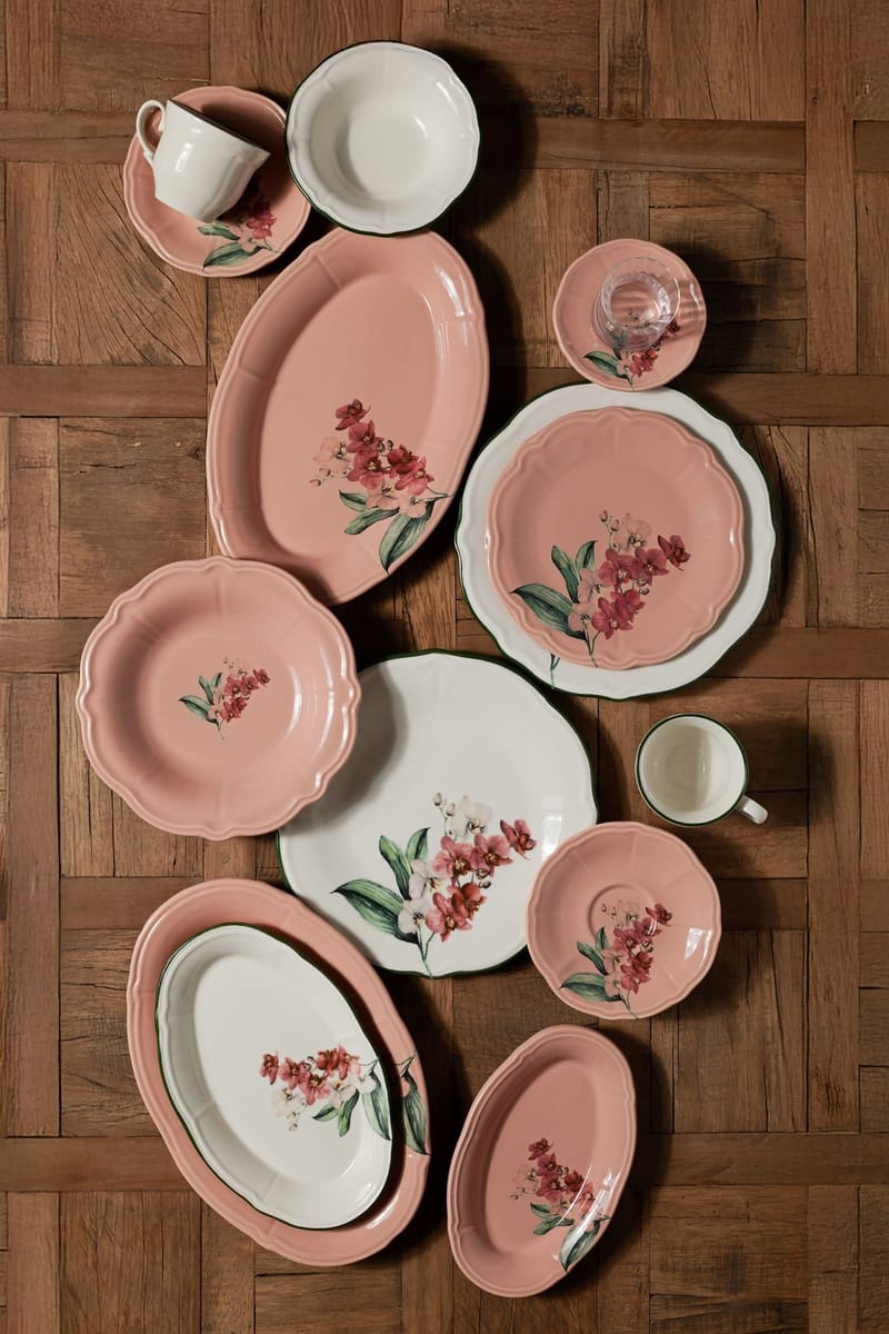 Middagsservise (27 deler) Opviq Calista Fulya 27 (33 x 37 x 42 cm) Flerfarget - Hvit - Husholdning - Servering & borddekking - Tallerkener