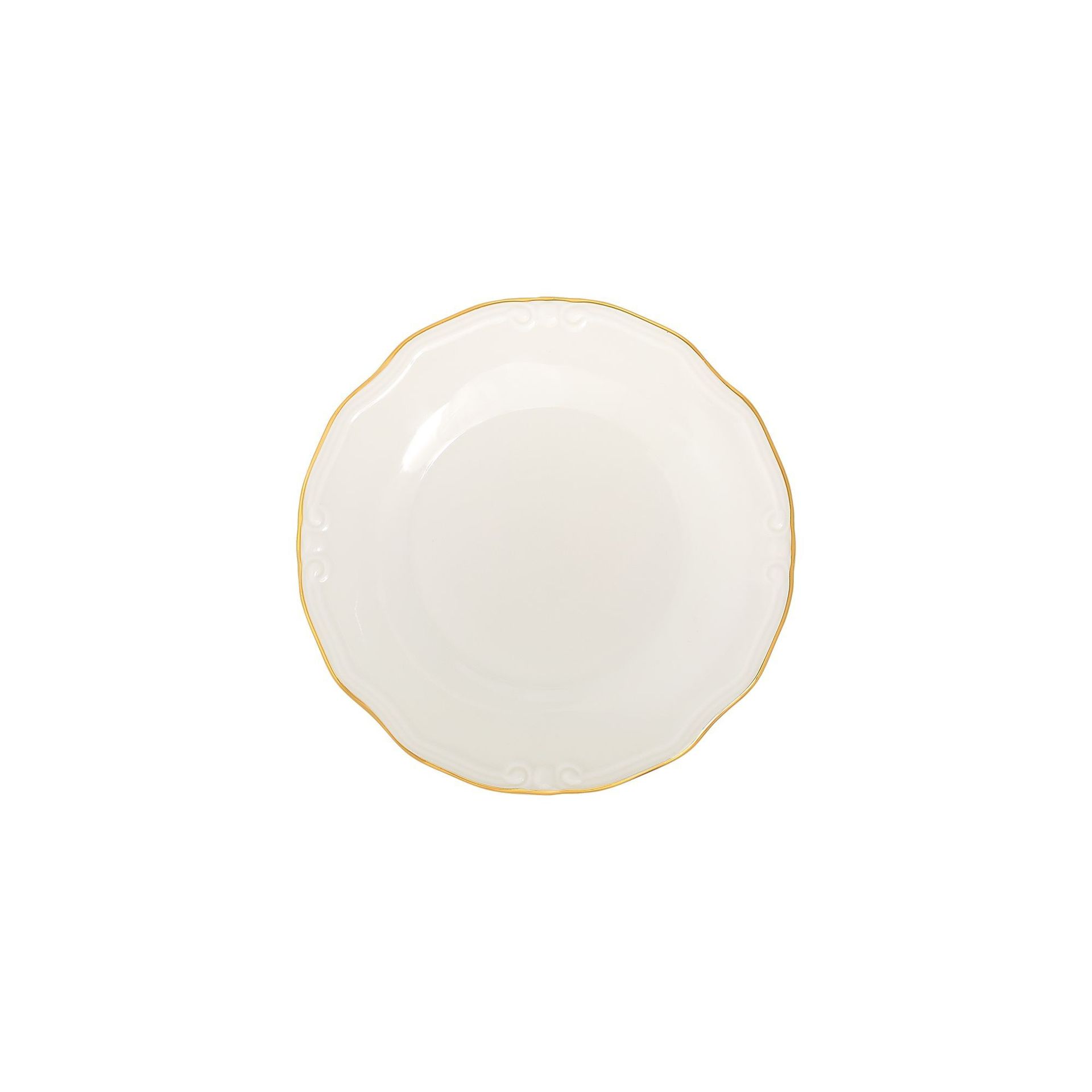 Middagsservise (53 deler) Opviq Altin Yaldiz Tiffany 53 (53 x 33 x 36 cm) hvit gull - Hvit og gull
