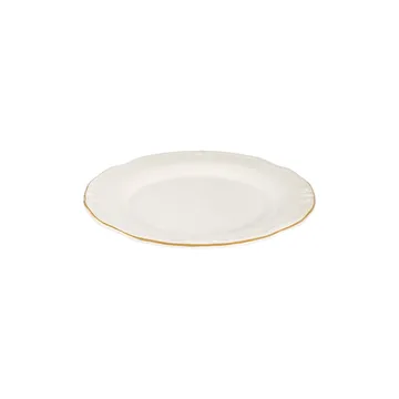 Middagsservise (53 deler) Opviq Altin Yaldiz Tiffany 53 (53 x 33 x 36 cm) hvit gull - Hvit/gull - Husholdning - Servering & borddekking - Tallerkener