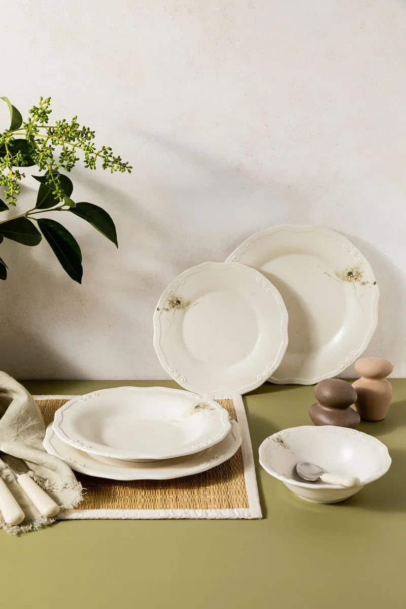 Servise (27 deler) Opviq Tilia Tiffany 27 (33 x 37 x 42 cm) Flerfarget - Flerfarget - Husholdning - Servering & borddekking - Tallerkener
