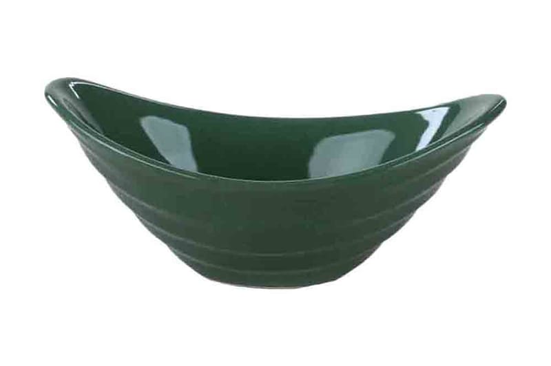 Skålsett 6-pk - Grønn - Dype tallerkener - Tallerkener