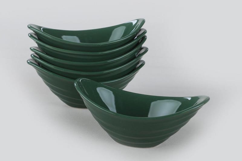 Skålsett 6-pk - Grønn - Husholdning - Servering & borddekking - Tallerkener - Dype tallerkener