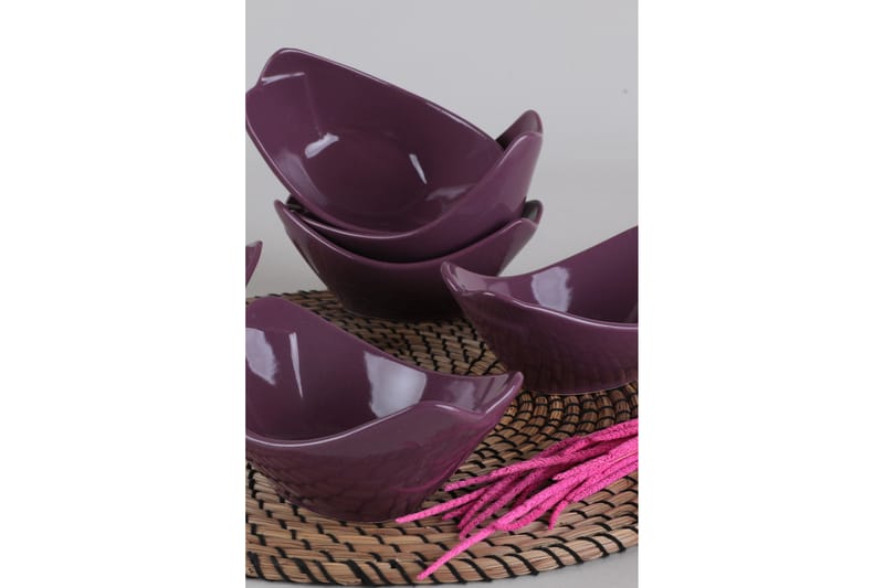 Skålsett 6-pk - Lilla - Husholdning - Servering & borddekking - Tallerkener - Dype tallerkener