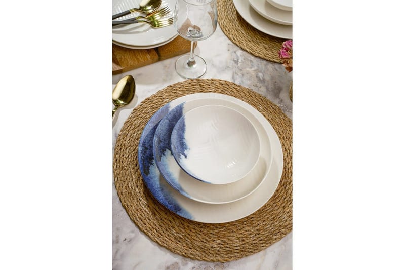 Spisesett (24 deler) Avanna Flerfarget - Multifarget - Husholdning - Servering & borddekking - Tallerkener - Servise & tallerkensett