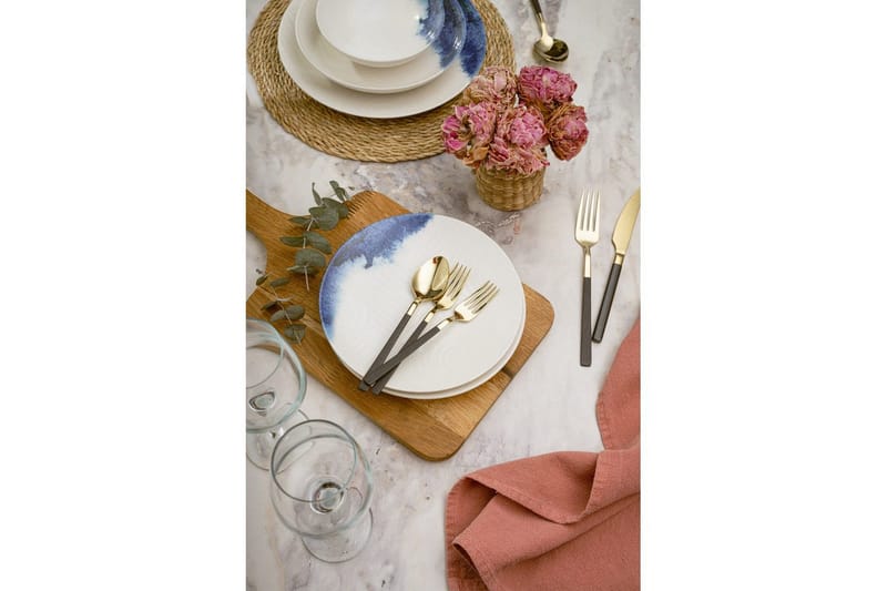 Spisesett (24 deler) Avanna Flerfarget - Multifarget - Husholdning - Servering & borddekking - Tallerkener - Servise & tallerkensett