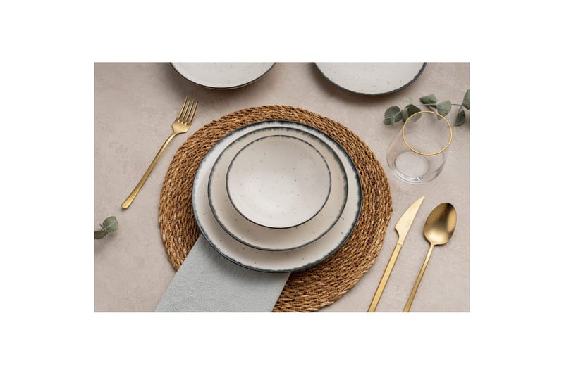 Spisesett (24 deler) Noriel Multicolor - Multifarget - Husholdning - Servering & borddekking - Tallerkener - Servise & tallerkensett