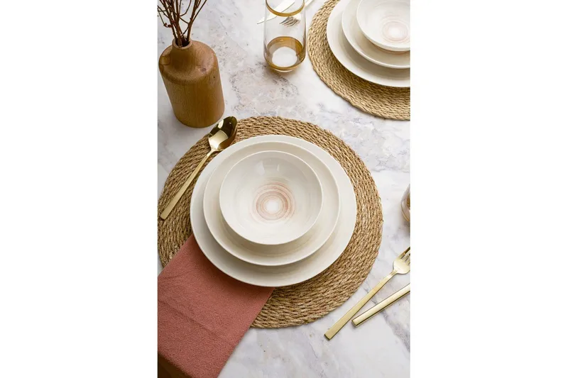 Spisesett (24 deler) Soyal Flerfarget - Multifarget - Husholdning - Servering & borddekking - Tallerkener - Servise & tallerkensett