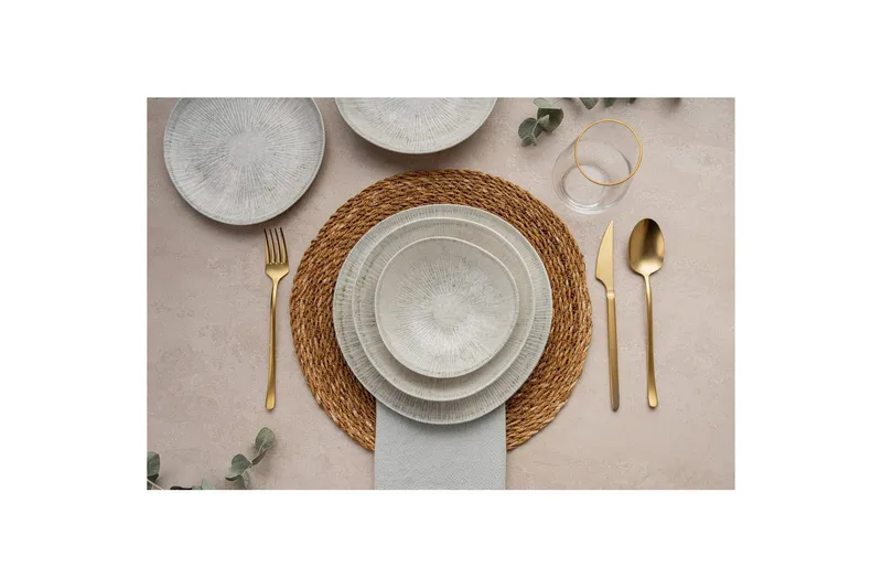 Spisesett (24 deler) Sylreth Flerfarget - Multifarget - Husholdning - Servering & borddekking - Tallerkener - Servise & tallerkensett