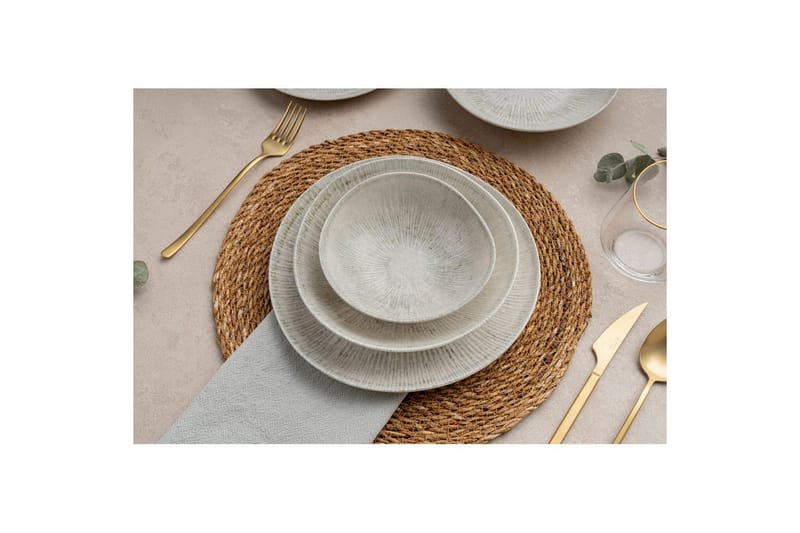 Spisesett (24 deler) Sylreth Flerfarget - Multifarget - Husholdning - Servering & borddekking - Tallerkener - Servise & tallerkensett