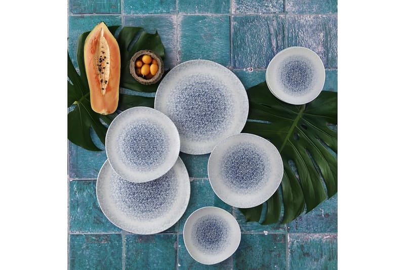 Subatan Tallerkensett 24 Deler - Porselen/Hvit - Husholdning - Servering & borddekking - Tallerkener - Servise & tallerkensett