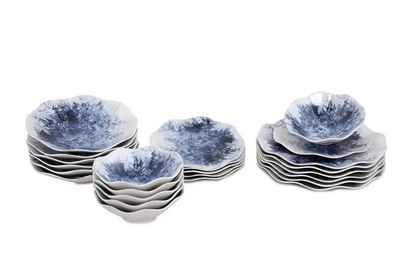 Subatan Tallerkensett 24 deler - Porselen / Hvit - Husholdning - Servering & borddekking - Tallerkener - Servise & tallerkensett