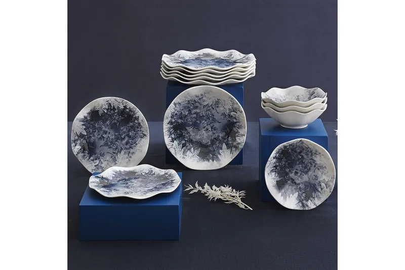 Subatan Tallerkensett 24 deler - Porselen / Hvit - Husholdning - Servering & borddekking - Tallerkener - Servise & tallerkensett