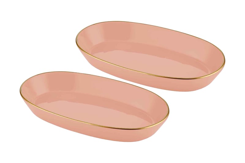 Tallerkensett 2-pk - Laxrosa - Husholdning - Servering & borddekking - Tallerkener - Servise & tallerkensett