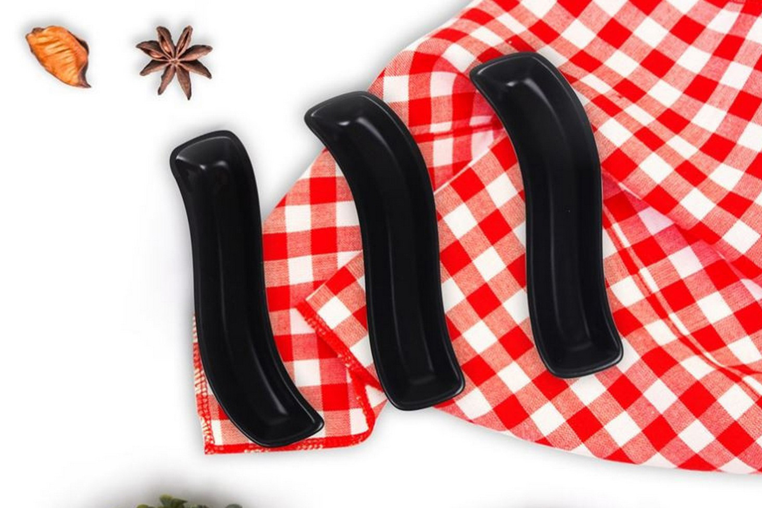 Tallerkensett 3-pk - Svart